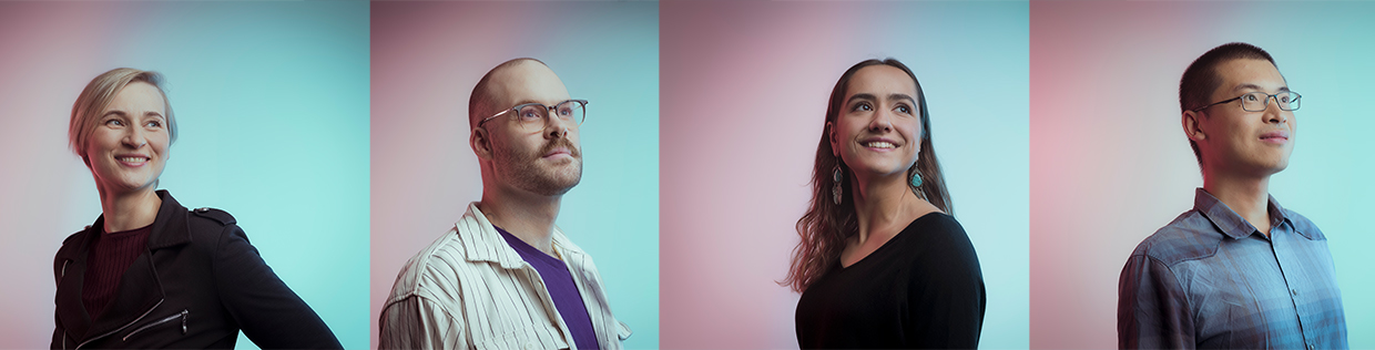 Vier Personen - Beispiel für Fotostil