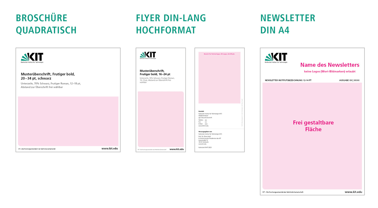 Formate für Drucksachen