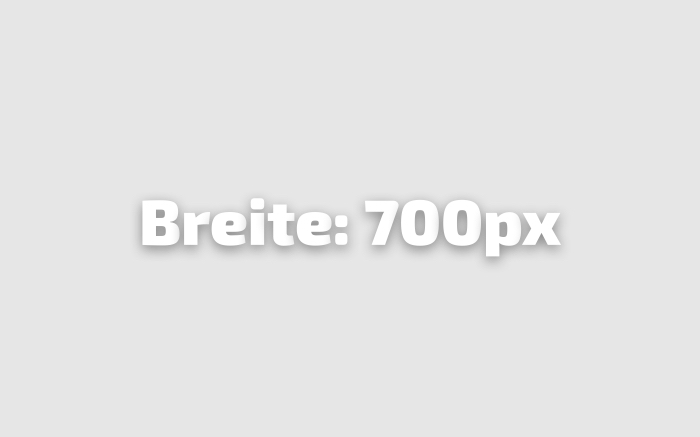 Beispiel für Bild mit Pixelbreite 700 Pixel