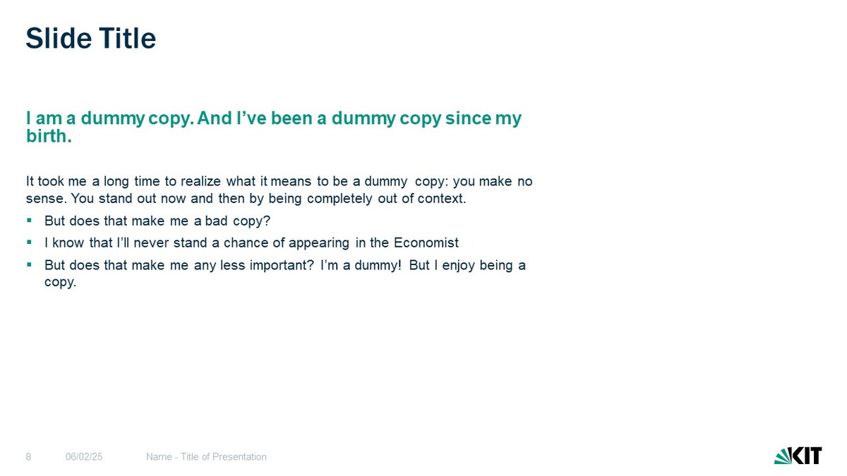 Beispiele Inhaltsfolien Präsentation