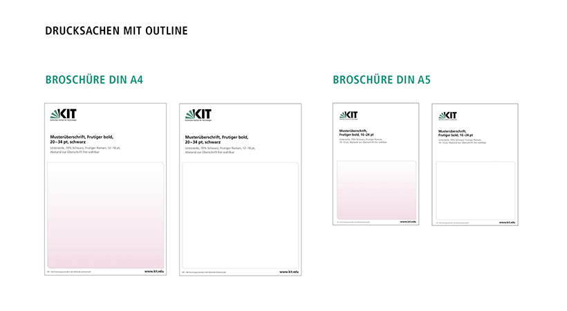 Drucksachen mit Outline