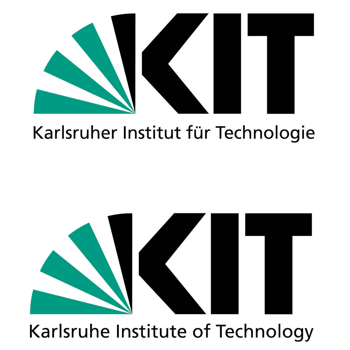 KIT-Logo deutsch und englisch