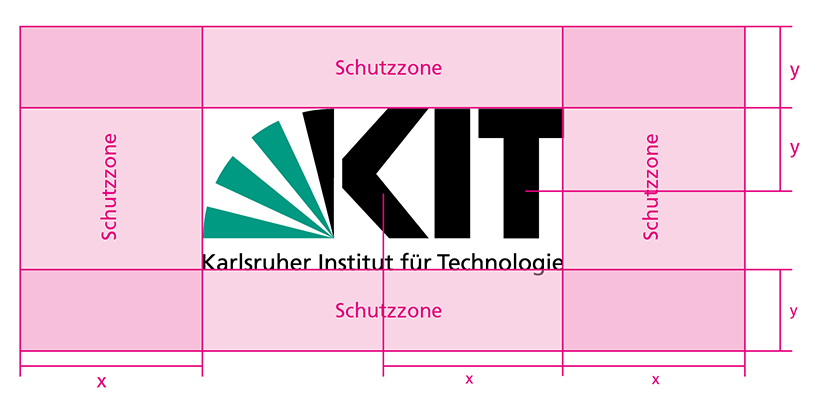 Schutzzone um das KIT-Logo